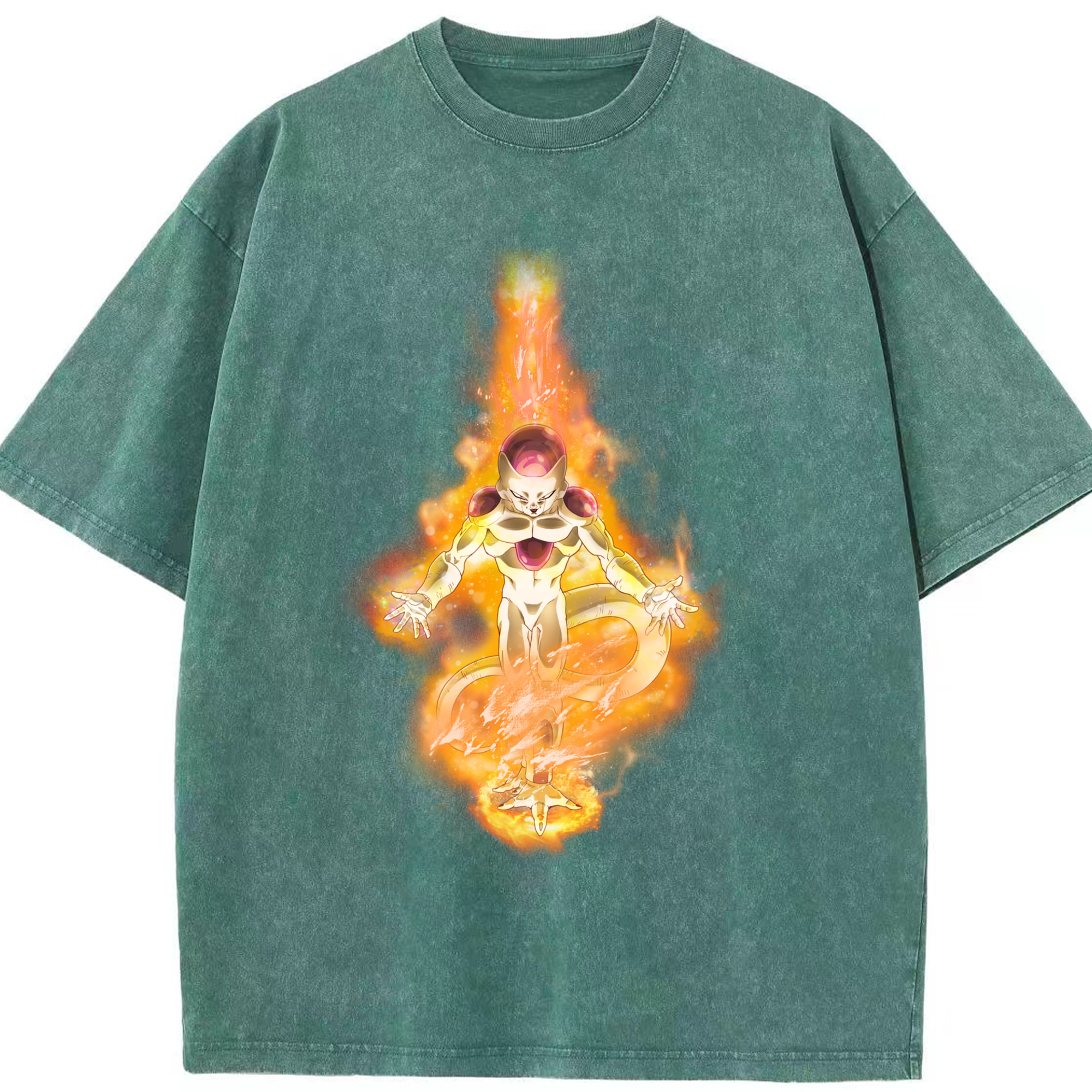 （画像用） ドラゴンボール フリーザ DRAGON BALL Frieza 綿100% ヴィンテージ風 半袖Tシャツ（フロントプリント）
